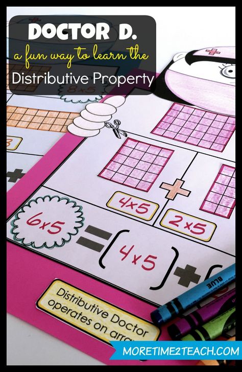 The DISTRIBUTIVE PROPERTY of multiplication can be tricky! This post gives you fun, engaging STRATEGIES and ACTIVITIES that students will love! Distributive Property Of Multiplication, Math Properties, Properties Of Multiplication, Multiplication Activities, Teaching Multiplication, Distributive Property, Education Quotes Inspirational, Maths Algebra, Math Multiplication