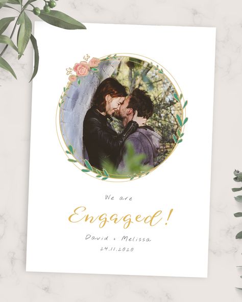 Engagement Card Template, Engagement Announcement Cards, Unique Calligraphy, Engagement Announcements, Stylish Background, Engagement Card, Card Format, Engagement Announcement, Engagement Invitations