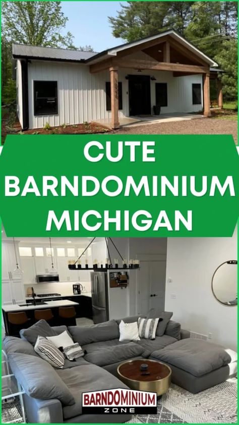 Sarah Tow's Michigan Barndominium: The Perfect Haven For Empty Nesters Or New Beginnings - BarndominiumZONE.com 800sq Ft House Plans 2 Bedroom, 900 Sq Ft House Plans Open Concept, 2 Bedroom Home With Loft, 1 Bed 1 Bath Barndominium, 2 Bed 1 Bath Barndominium, 800 Sq Ft Barndominium Floor Plans, 1200 Sf Barndominium, 900 Sq Ft House Plans 2 Bedroom 1 Bath, 800 Sq Ft House Plans Open Floor 1 Bedroom