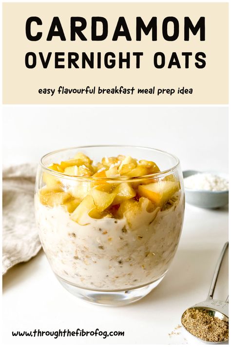 Overnight Oats Easy, Honey Almond Granola, Apple Topping, Cardamom Recipe, Low Histamine Foods, Coconut Oatmeal, Fibro Fog, Fun Breakfast, Low Histamine Diet