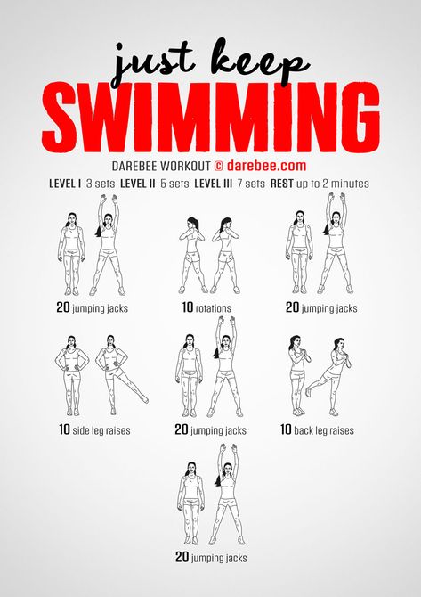 Swimming Conditioning Workout, Workout For Swimmers At Home, Swimming Workouts, Beginner Swimming Workout Plan, Swimming Dryland Workout Exercises, Darbee Workout, Competitive Swimming Workout Dryland, Dryland Workout, Workouts For Swimmers