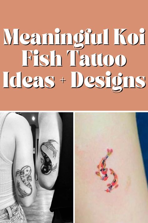 Meaningful Koi Fish Tattoo Ideas + Designs - TattooGlee Kio Fish Tattoo, Koi Fish Tattoo Ideas, Koi Fish Tattoo Forearm, Fish Tattoo Meaning, Circle Tattoo Meaning, Fish Tattoo Ideas, Unique Tattoos With Meaning, Koi Fish Tattoo Meaning, Betta Fish Tattoo