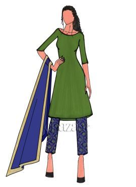 Royal Blue Embroidered Art Silk Straight Pant Salwar Suit Salwar Kameez Illustration, Shalwar Kameez Illustration, Salwar Suit Illustration, Salwar Drawing, Pant Salwar Suit, Photo Analysis, Dress Sketch, Dupatta Style, Salwar Suit Designs