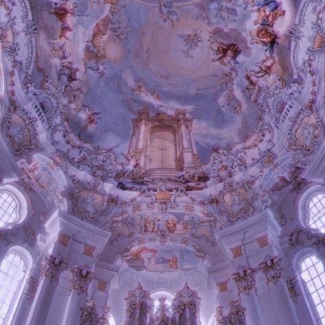 Ornate Ceiling, Princesscore Aesthetic, Royalcore Aesthetic, Fotografi Kota, Baby Blue Aesthetic, Lavender Aesthetic, Light Blue Aesthetic, Royal Aesthetic, Blue Aesthetic Pastel