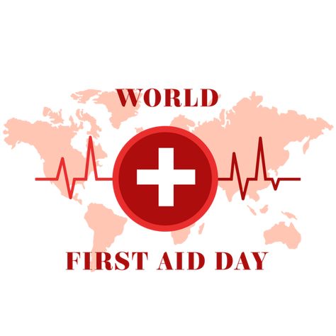 World First Aid Day, First Aid Poster, Map World, Frocks Design, School Frame, Social Templates, World Aids Day, Aids Day, Nursing Cap