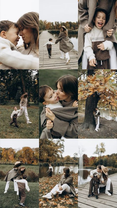 Mother Son Photos Outdoor, Mother And Kids Fall Photoshoot, Mother And Son Fall Outfits, Fall Photoshoot Mother And Son, Photoshoot Fall Family, Mothers And Sons Photography, Black White Jeans Family Photos, Father And Son Fall Pictures, Mommy And Son Photo Shoot Outfits