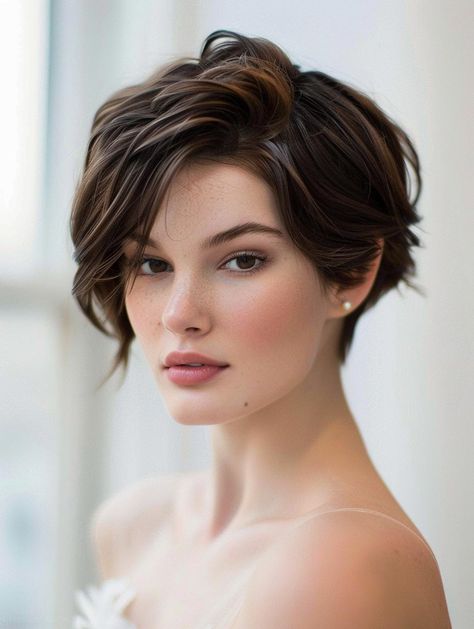 Hairdo Ideas, Elegant Short Hair, Short Hair Tomboy, Elegant Updos, Braided Bun Hairstyles, Balayage Hair Dark, Prom Hairstyles For Short Hair, 2024 Prom, Short Sassy Hair