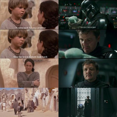 Star Wars Parallels, Cinematic Parallels, Star Wars Phantom Menace, Star Wars Kenobi, The Mandalorian Season 3, Mandalorian Season 3, Chosen Ones, General Kenobi, Anakin And Padme