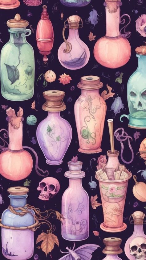 Free Halloween Iphone Wallpaper, Crafty Background, Witchcraft Wallpaper Aesthetic, Witchcraft Aesthetic Wallpaper, Homescreen Iphone Wallpapers, Witchy Phone Backgrounds, Halloween Backgrounds Iphone, Witch Phone Wallpaper, Apothecary Wallpaper