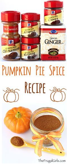 Pumpkin Pie Spice Recipe! ~ from http://TheFrugalGirls.com ~ spruce up your favorite Fall Pumpkin Recipes with this easy and delicious mix of spices... just 5 ingredients!! #recipes #thefrugalgirls Homemade Pumpkin Pie Spice, Pumpkin Pie Spice Recipe, Pie Spice Recipe, Fall Recipes Pumpkin, Pumpkin Recipes Easy, Frugal Girls, Homemade Pumpkin Pie, Homemade Spices, Homemade Seasonings