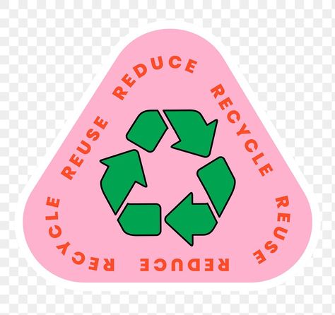 Plastic Free Aesthetic, Recycle Aesthetic, Recycling Aesthetic, Recycle Illustration, Recycle Sticker, Recycling Illustration, Recycling Logo, Cool Bumper Stickers, About Environment