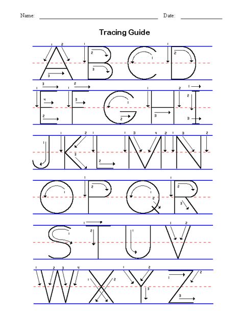 Manuscript Alphabet Tracing Guide~for Emma, since she's been asking to learn to write her letters Handwriting Worksheets For Kids, Abc Tracing, Abc Worksheets, Writing Practice Worksheets, Handwriting Analysis, Alphabet Tracing Worksheets, Alfabet Letters, Preschool Writing, Alphabet Writing