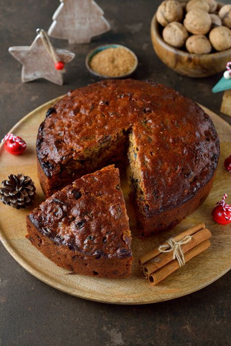 Delia Smith Rich Fruit Cake | British Chefs Table Moist Fruit Cake, Moist Fruit Cake Recipe, Rich Fruit Cake, Fruit Cake Recipe Christmas, Fruit Cake Recipe, Delia Smith, Fruitcake Recipes, Chefs Table, Orange Zest