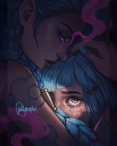 pauline ✨ | are you ready for november?? #arcaneseason2 jinx & powder ✨ • honestly, i can't wait for the next season.. i'm sooo ready! ok maybe i'm not… | Instagram Strawberry Drawing, Good Animated Movies, Champions League Of Legends, Get Jinx, Jinx Arcane, Sally Face Game, Pretty Artwork, Jinx League Of Legends, League Of Legends Characters