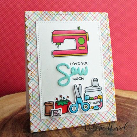 Womens Day Card Ideas, Womens Day Card, Paper Crafts Ideas, Giveaway Post, Lawn Fawn Blog, Sewing Cards, Lawn Fawn Stamps, Lawn Fawn Cards, Peachy Keen