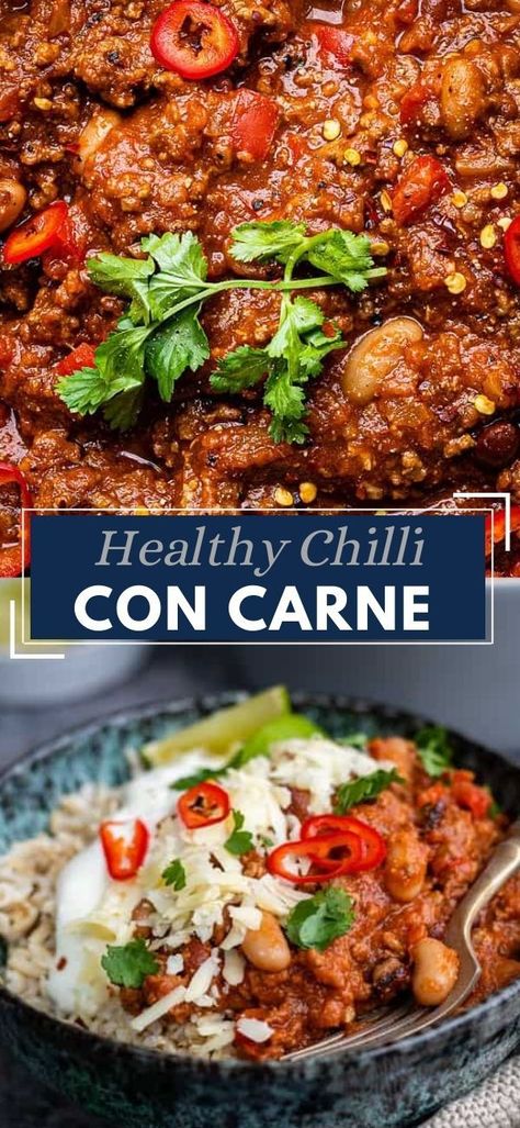 Healthy Chilli Recipe, Healthy Chilli Con Carne, Easy Chilli Con Carne, Healthy Chilli, Slow Cooker Chilli, Chilli Con Carne Recipe, Carne Recipe, Easy Chilli, Con Carne Recipe