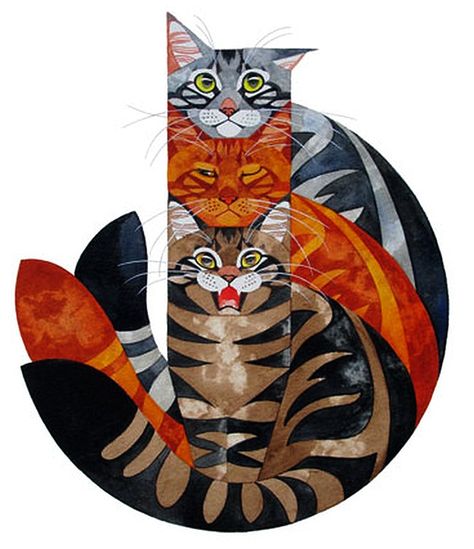 Stephanie Manchipp —  (650x754) 강아지 그림, Two Cats, Arte Sketchbook, Cats Illustration, Arte Animal, Art And Illustration, Cat Painting, Cat Illustration, Cat Drawing