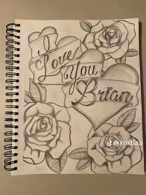 Drawings For Someone You Love, Drawings For Boyfriend Aesthetic, Cute Drawings For Your Girlfriend, Oldschool Love Letters, Oldies Love Letters, Drawings For Ur Bf, Chicano Art Love Letters, Drawing Ideas For Boyfriend For Him, Missing You Drawings