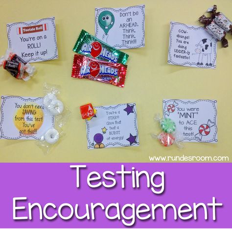 Some Sweet Testing Encouragement - free printable cards you can use during testing time for a little sweet encouragement. Things For Students, Testing Treats For Students, State Testing Encouragement, Testing Treats, Testing Encouragement, Testing Motivation, Staar Test, School Testing, State Testing