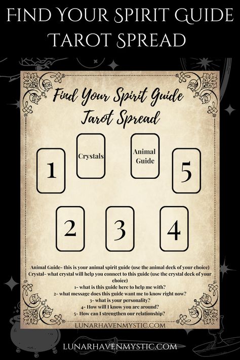 Spirit Guide Tarot Spreads, Spirit Guide Tarot, Oracle Spreads, Witchy Business, Oracle Card Spreads, Tarot Reading Spreads, Divine Purpose, Witch Crafts, Learning Tarot Cards