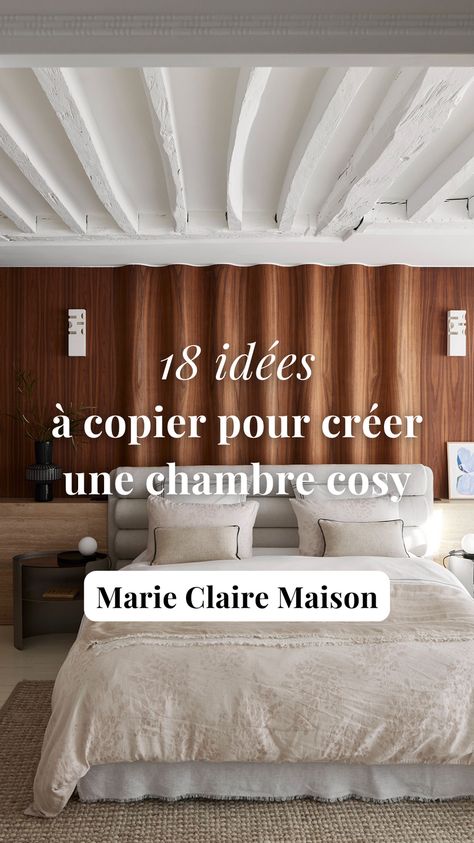 Envie de réchauffer votre chambre à coucher avec l'arrivée de l'automne ? Plaids, luminaires, couleurs, découvrez en images 18 idées déco à reprendre pour créer une chambre 100 % cosy. Marie Claire