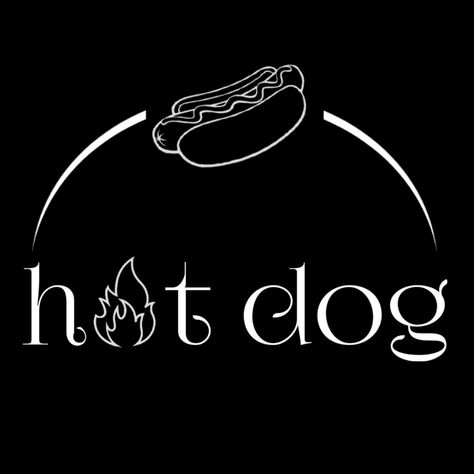 Logo.  Black logo  . Colors logo .black .  Food logo  .  Hot dog Logo Hot Dog Logo Design, Hot Dog Logo, Dog Logo Design, Logo Colors, Black Food, Food Logo, Dog Logo, Logo Food, Logo Black