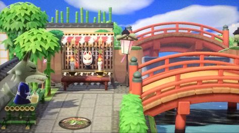 Acnh Zen Garden, Acnh Zen, Acnh Japanese, Japanese Island, Ac Ideas, Japanese Town, Japan Country, Island Theme, Animal Crossing Characters