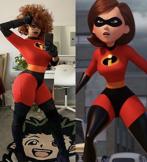 Halloween costume, the incredibles, sexy halloween costume, cute halloween girly costume, sexy for a party halloween costume cosplay, Disguise Women's Mrs. Incredible Classic Adult Costume Easy Cosplay Ideas Women Disney, Cosplay Women Costumes, Cosplay Ideas Women Plus Size, Redhead Cosplay Ideas, Comicon Costume Women, Halloween Female Costumes, Cosplay Couple Ideas, Couples Cosplay Ideas, Black Woman Cosplay