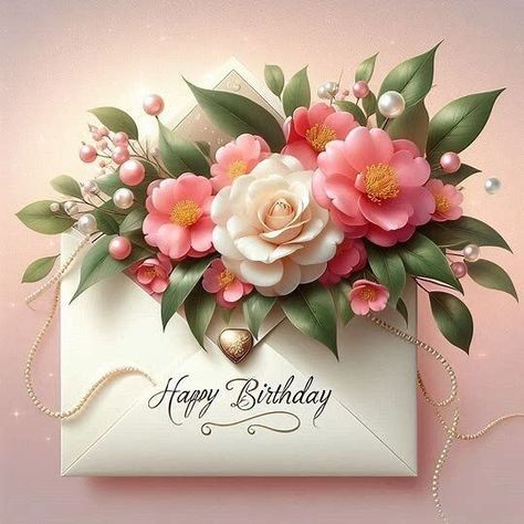 Happy Birthday Images For Women Flowers, Birthday Bouquet Flowers, Happy Birthday Flower Bouquet, Happy Birthday Bouquet, Happy Birthday Floral, Happy Birthday Wishes Pics, Happy Birthday Flowers Wishes, Happy Birthday Wishes Messages, Birthday Wishes Pics