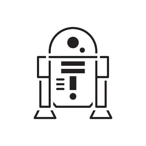 R2d2 Drawing, R2d2 Tattoo, Neutral Nursery Colors, Nursery Ideas Neutral, Star Wars Art Drawings, Fandom Tattoos, Neutral Color Palettes, Cuadros Star Wars, Star Wars R2d2