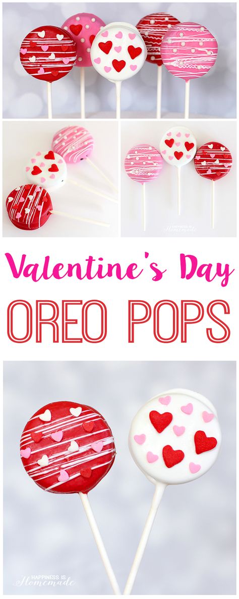 Oreo Cake Pops, Saint Valentin Diy, Valentines Bricolage, Valentines Snacks, Donut Bar, Valentinstag Party, Happiness Is Homemade, Valentine's Day Crafts For Kids, Popcorn Bar