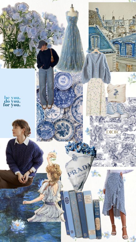 Aquamarine Aesthetic, Blue Inspiration, Blue Aesthetic, Dusty Blue, Mood Board, Blue, Quick Saves