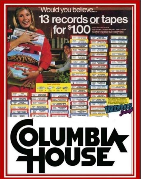 Started my 8 track collection with Columbia. Styx, Frampton, BOC, Rush and Kansas. For a penny more I got Boston. Columbia House, Tennessee Williams, Vintage Memory, I Remember When, The Old Days, Teenage Years, Golden Girls, Sweet Memories, Great Memories