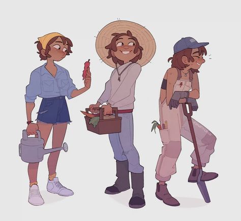 Stardew Valley Farmer, Graphisches Design, Stardew Valley, Cartoon Character Design, Cute Art Styles, Illustration Character Design, Character Creation, Art Reference Photos, Cartoon Art Styles