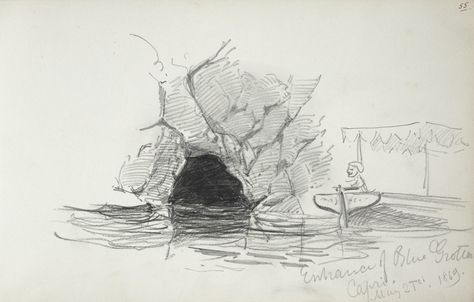 Cave Entrance Drawing, Blue Grotto Capri, Exploration Art, Architecture Blueprints, Blueprint Drawing, Blue Grotto, Cave Drawings, Inktober 2024, Concept Draw