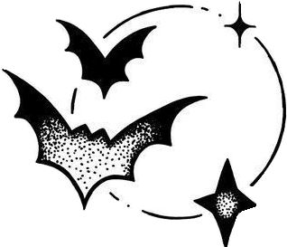 Goth Tattoo Drawings, Simple Vampire Tattoo, Goth Simple Drawings, Gothic Doodles Easy, Bats Doodle, Gothic Tattoo Stencils, Easy Goth Drawings, Tattoo Flash Art Color, Goth Tattoo Stencil