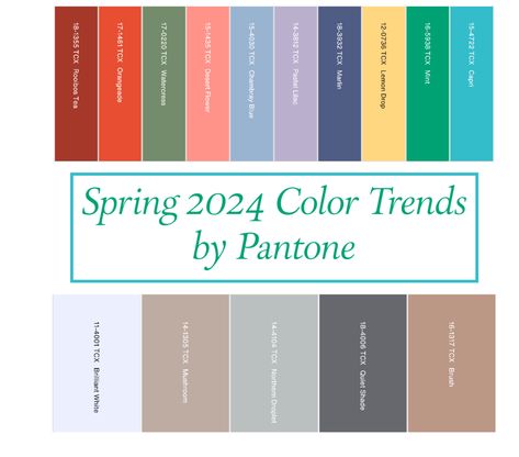 Color trends by Pantone for 2024 New York straight from Fashion Week 2024 Pantone Color, 2024 Color Trends, Pantone Trends, Pantone Colour Palettes, Color Forecasting, Fashion Trend Forecast, Color Combinations For Clothes, 2024 Color, Color Trends Fashion