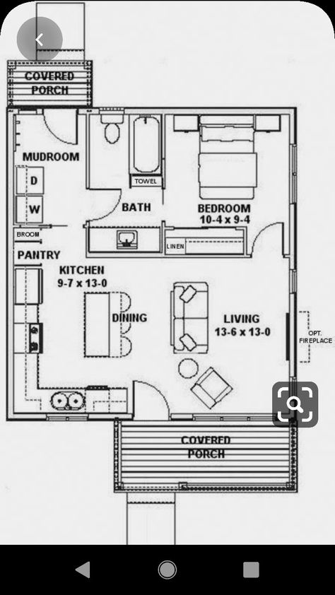 Hygiene Hacks, Granny Pods, Granny Pod, Cottage Floor Plans, Cabin Floor, Cabin Floor Plans, Small House Floor Plans, Tiny House Floor Plans, Cottage Plan