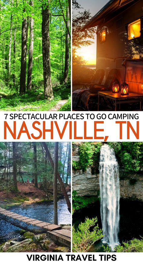 Campgrounds In Tennessee, Best Camping Spots In The Us, Nashville Parks, Tennessee Camping, Tennessee Adventures, Tennessee Food, Nashville Fall, Camping In Tennessee, Tennessee Road Trip