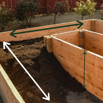 Raised U Shape Garden Bed, U Shape Raised Garden Beds, U Shaped Garden Bed, L Shaped Raised Garden Bed, Triangle Raised Beds, Making Raised Garden Beds, Raised Planters, Garden Bed Layout, Deer Fence