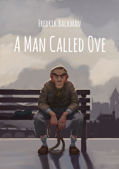 Tubik arts a man called ove book cover illustration Man Named Ove, A Man Called Ove Book Cover, A Man Called Ove Art, A Man Called Ove Book Aesthetic, Man Called Ove Book, Fredrik Backman, A Man Called Ove, Movies Characters, Book Cover Page