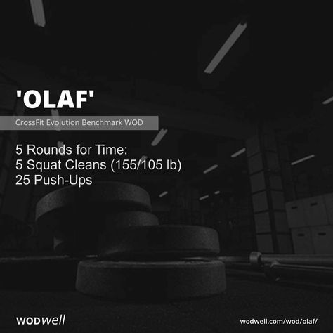 This “Olaf” WOD was first posted in the @CrossFit Forum by Leonid Soubbotine, owner of CrossFit Evolution @crossfitevolution (Longwood, FL, USA) on October 27, 2008. Leonid recommended the workout as a “simple” metcon in response to another poster’s request for “short and/or heavy” workouts. Scale as needed to keep it under 15 mins. Wods Crossfit, Crossfit Workouts Wod, Crossfit Workouts At Home, Crossfit At Home, Sixpack Workout, Background Story, Wod Workout, Insanity Workout, Hiking Workout