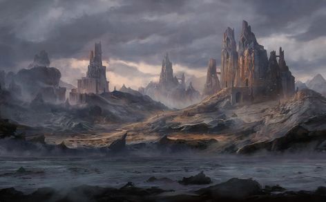 The land of the Ancients, Miro Petrov on ArtStation at https://www.artstation.com/artwork/D5Qqbn Flip Books Art, Fantasy World Map, The Last Unicorn, Landscape Concept, Scene Art, Fantasy Setting, Fantasy Art Landscapes, Fantasy Concept Art, High Fantasy