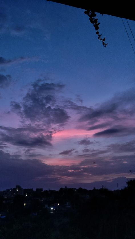 Pink Blue Sky Aesthetic, Evening Sky Aesthetic, Astetic Pics, Sky Gif, Pretty Skies, Dark Clouds, Sky Pictures, Weather Photos, Sunset Aesthetic