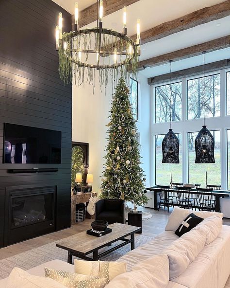 Lulu and Georgia on Instagram: “Counting down the days by enjoying these beautiful photos of your holiday homes! 🤩 #landgathome via @blacksuburbanfarmhouse,…” Ask Alexa, Best Artificial Christmas Trees, Slim Artificial Christmas Trees, Tall Christmas Trees, Realistic Artificial Christmas Trees, Slim Christmas Tree, Home Stretch, Live Tree, Balsam Hill