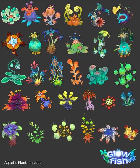 Mumbo Jumbo Casual Games (PC/Mobile) on Behance Art Packaging, Alien Plants, Mumbo Jumbo, Props Concept, Creation Art, 2d Game Art, 수채화 그림, Game Concept Art, Game Concept