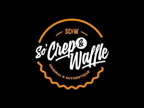 Food Waffles, Adobe After Effects Tutorials, Egg Waffle, Crepes And Waffles, Bullet Journal Paper, Food Logo Design, Greek Tattoos, Restaurant Logo, Cafe Logo