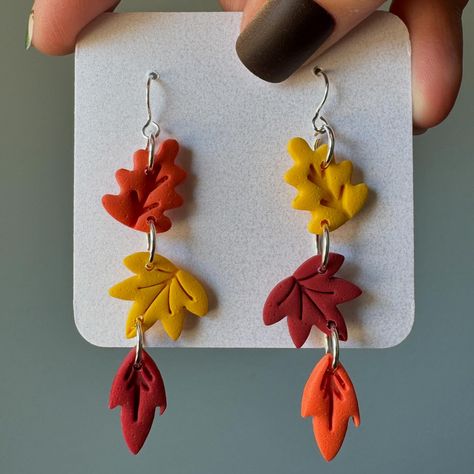 🍁🍂Fall is in the air this week in WI!🍂🍁 . It’s the perfect time to snag a pair of handmade polymer clay earrings that are perfectly fall. . The teacher collection has also gotten an update to celebrate back to school season! . #polymerclay #polymerclayearrings #handmade #earringshop #handmadejewelry #fallfashion #teacherearrings Air Clay Earrings, Fall Polymer Clay Earrings, Fall Clay Earrings, Clay Halloween, Polymer Clay Halloween, Fall Is In The Air, School Season, The Teacher, Polymer Clay Crafts