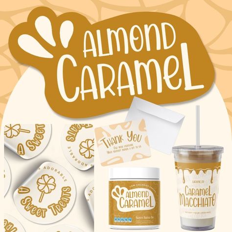 🍯 Introducing Almond Caramel 🍯 Indulge in the sweet, rich flavors of Almond Caramel with a beautiful, creamy branding style. This design blends warm caramel tones with playful typography to bring a cozy, irresistible vibe to your products. Perfect for coffee cups, product packaging, and all your brand essentials! ☕✨ 💡 Looking for custom branding that stands out? Visit dmletterstudio.com and let us help you create the perfect look for your business. Don’t miss out on taking your brand to the... Almond Caramel, Playful Typography, Caramel Macchiato, Custom Branding, Product Packaging, The Sweet, Caramel, Coffee Cups, Almond