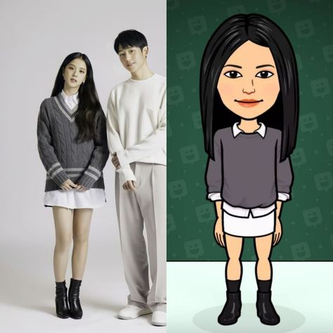 Dressing your bitmoji as your favourite kpop idol will be so much fun and stylish! Kpop Bitmoji Outfits, Snap Outfits, Snapchat Bitmoji, Funny Lock Screen Wallpaper, Bitmoji Outfits, Snap Ideas, Lock Screen, Screen Wallpaper, Blackpink Jisoo